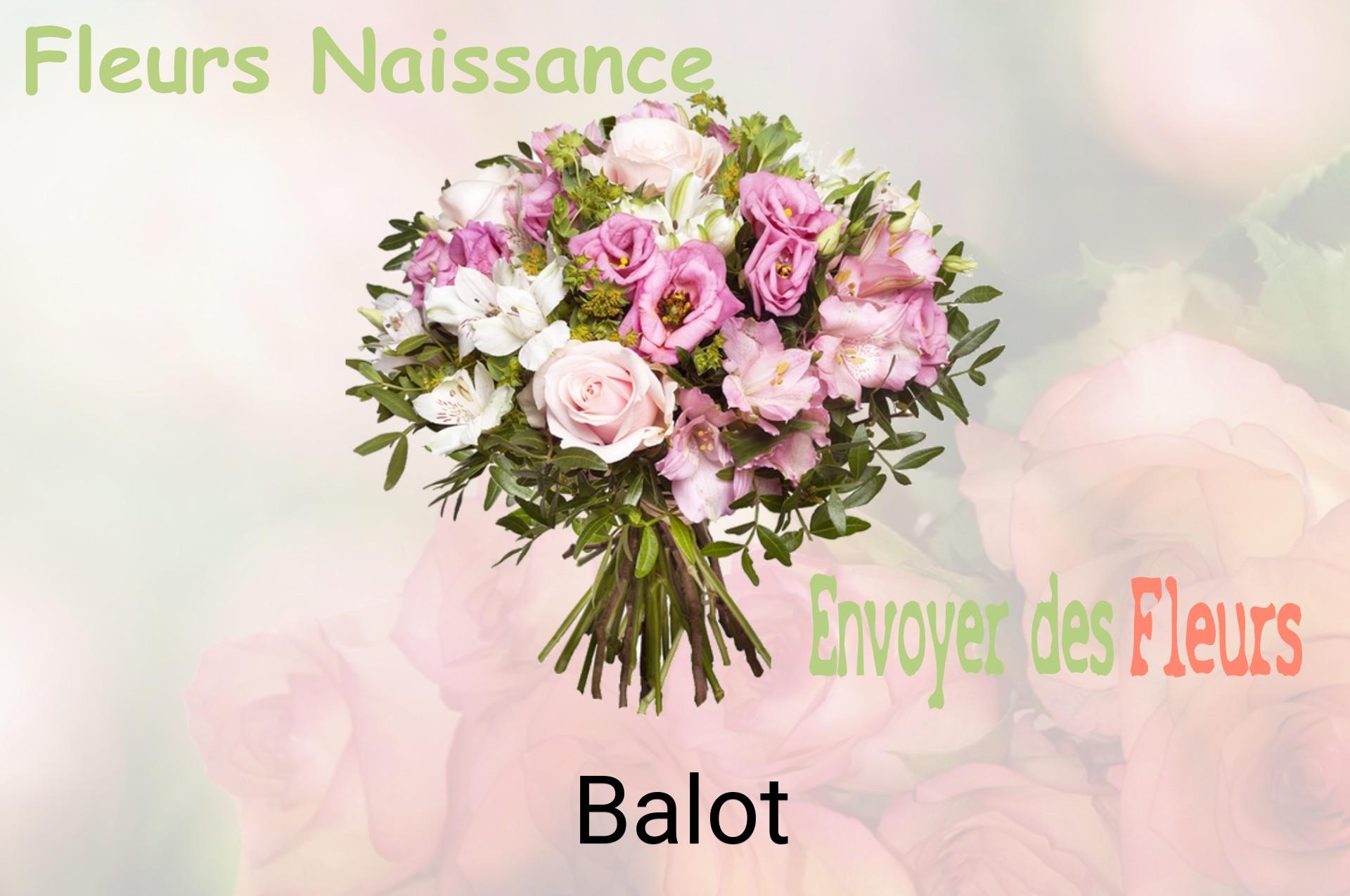 Bouquet de fleurs de naissance livré à Balot